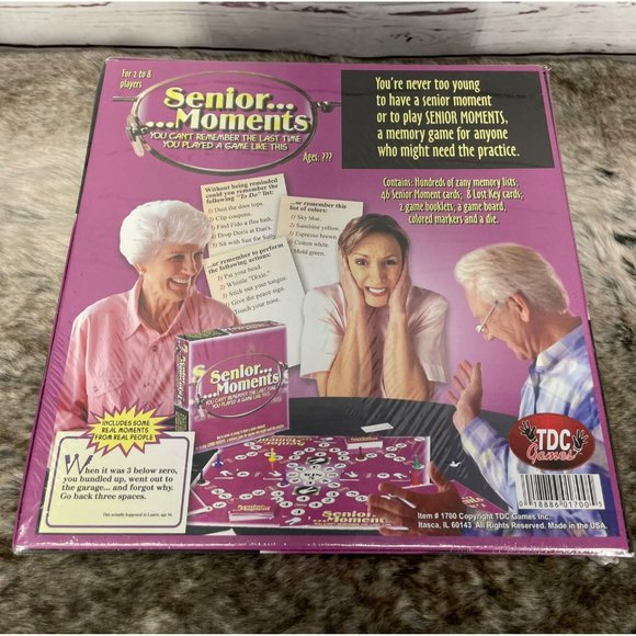 NEW Collectable‎ Vintage Senior Moments TDC Board Game - Picture 3 of 5